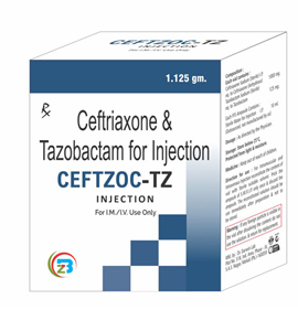 CEFTZOC-TZ 1.125 GM Injection | Ceftriaxone and Tazobactam Injection